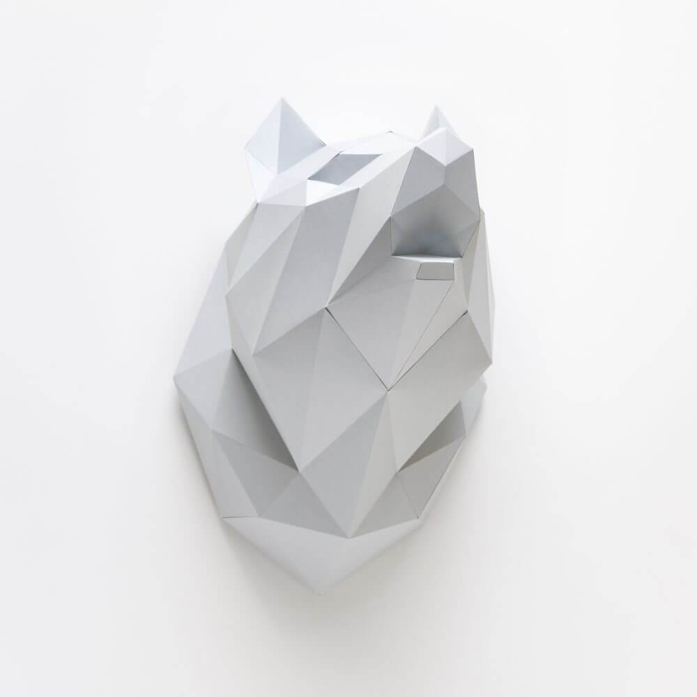 Paper Wolf - Trophée en papier Assembli